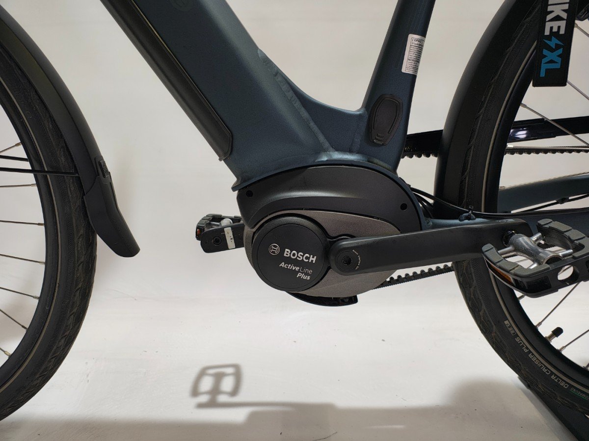 NIEUW! Puch CITY 5.5 Bosch Active Line Plus Middenmotor Belt-D Lage instap Donkerblauw 50cm M
