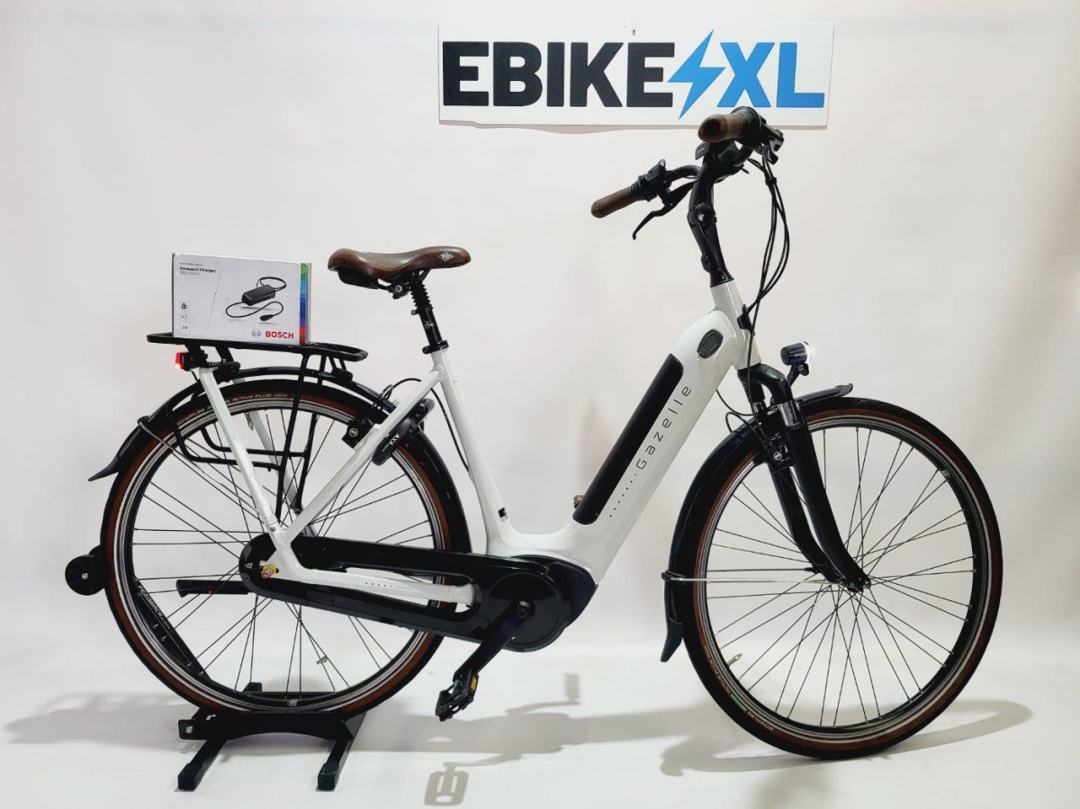 Gazelle Grenoble C7+ Bosch Acitve Line Plus Middenmotor Lage instap Wit 57cm L