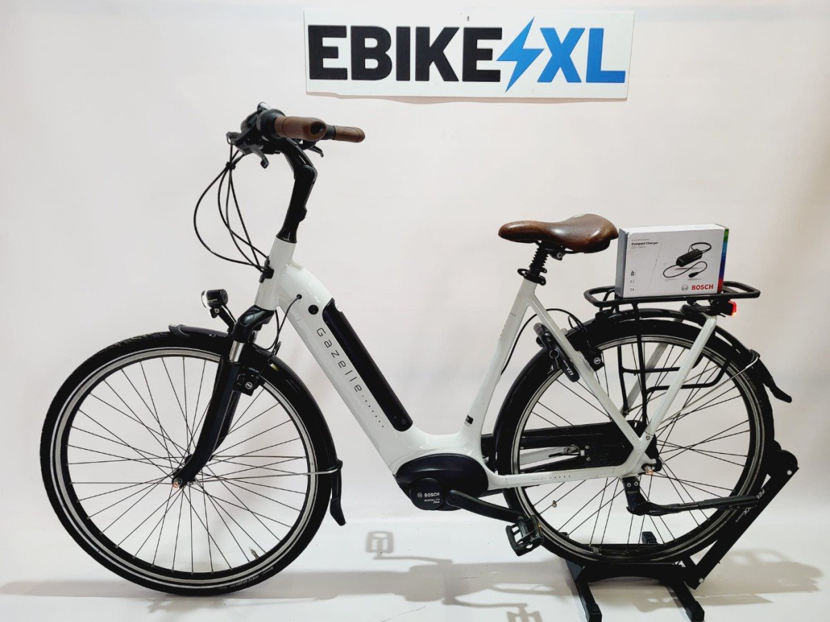 Gazelle Grenoble C7+ Bosch Active Line Plus Middenmotor Lage instap Wit 57cm L