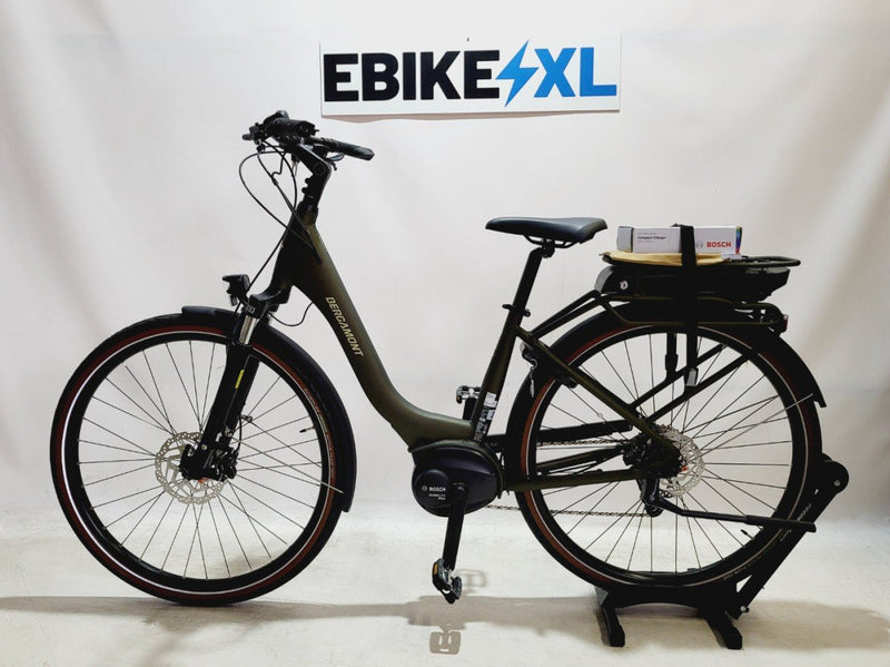 NIEUW! Bergamont E-Horizon 5RT Bosch Active Line Plus Middenmotor Lage instap Groen M (OP BESTELLING)