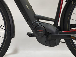 Pegasus Premio EVO E10 Bosch Performance Line CX Middenmot Lage instap Rood / Zwart 45cm S