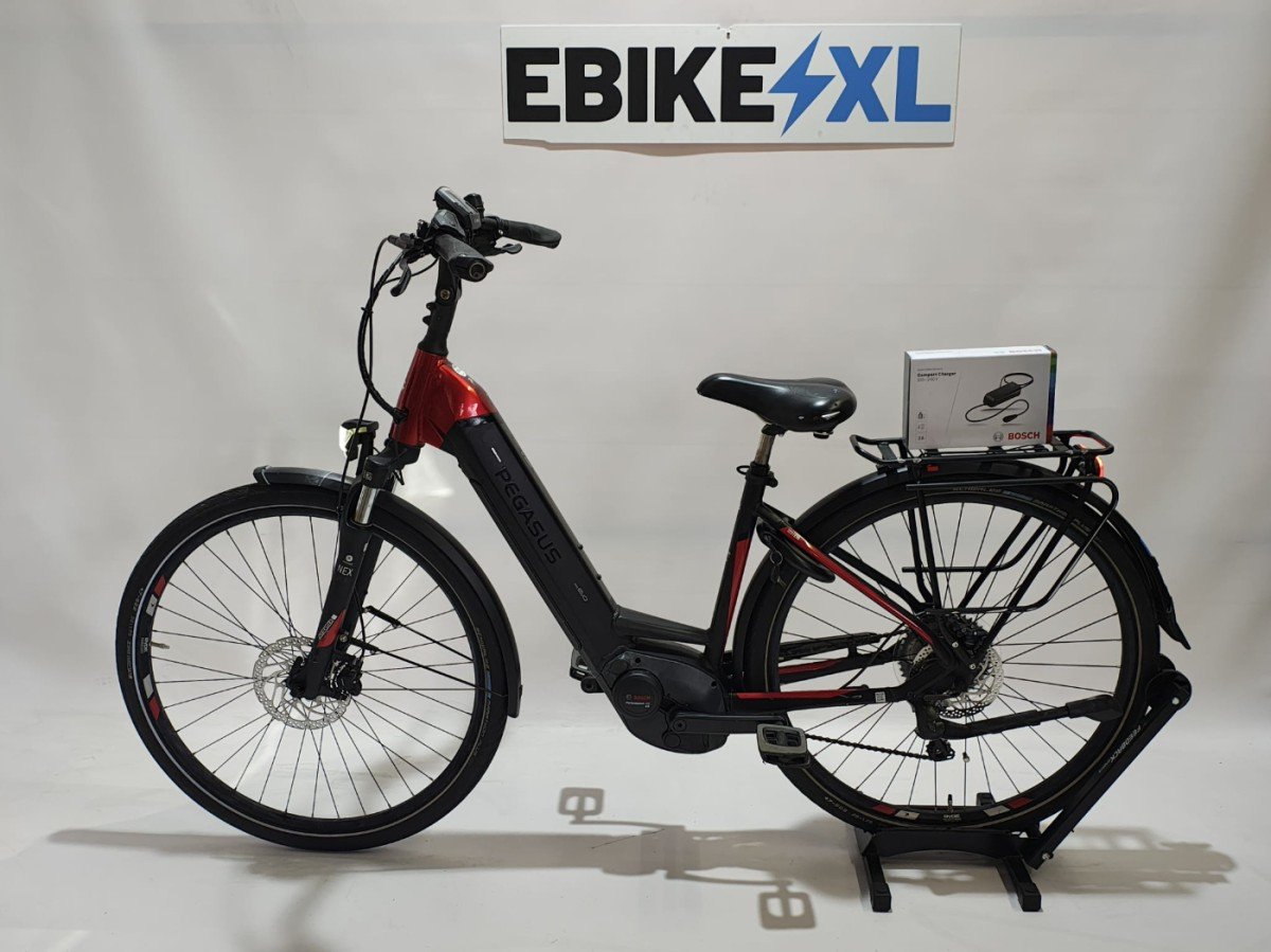Pegasus Premio EVO E10 Bosch Performance Line CX Middenmot Lage instap Rood / Zwart 45cm S