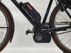 Riese & Muller Cruiser Bosch Classic Line Middenmotor Speed Pedelec Zwart, stuur en voorwiel