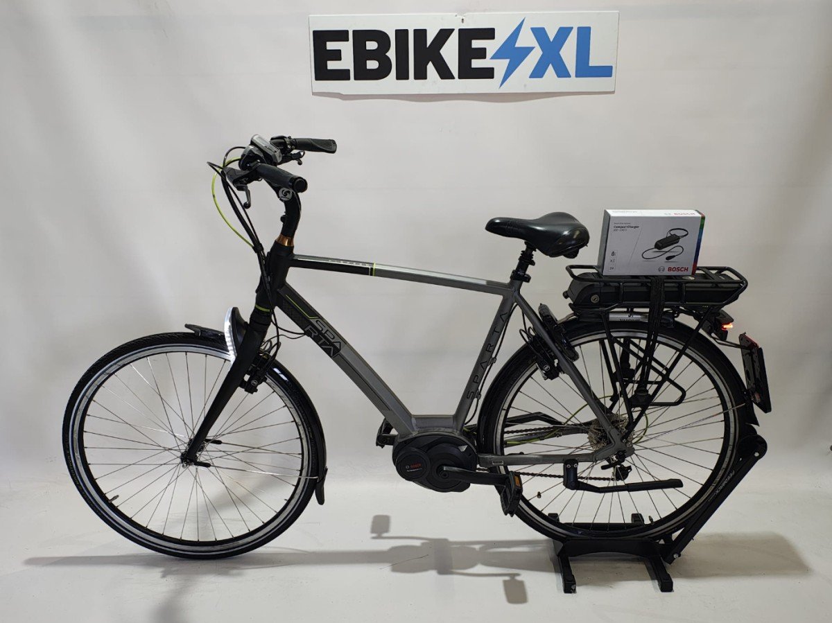 Sparta E-Speed Bosch Performance Line Middenmotor Grijs, elektrische fiets, zijaanzicht