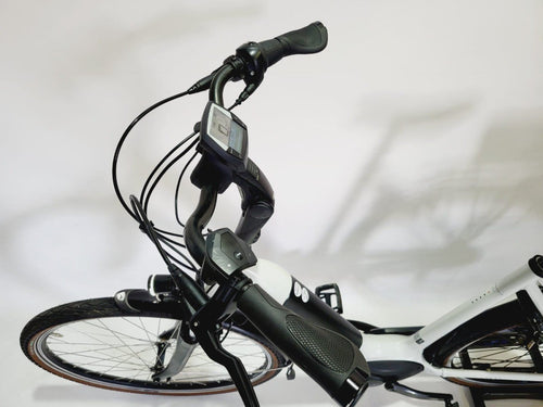 Gazelle Grenoble C7+ Bosch Active Line Plus Middenmotor Lage instap Wit, elektrische fiets, linkerzijde