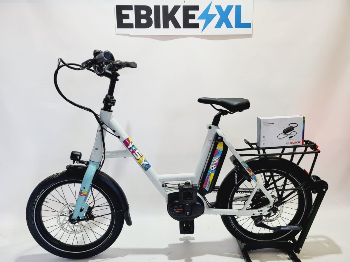 I:SY POP ART E5 ZR RT Bosch Performance Line Middenmoto Wit, elektrische fiets, zijaanzicht