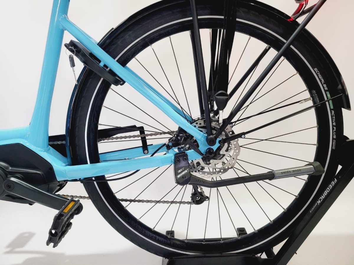 NIEUW Trek Verve+ 2 Bosch Performance Line Middenmotor Lage instap Lichtblauw 50cm M