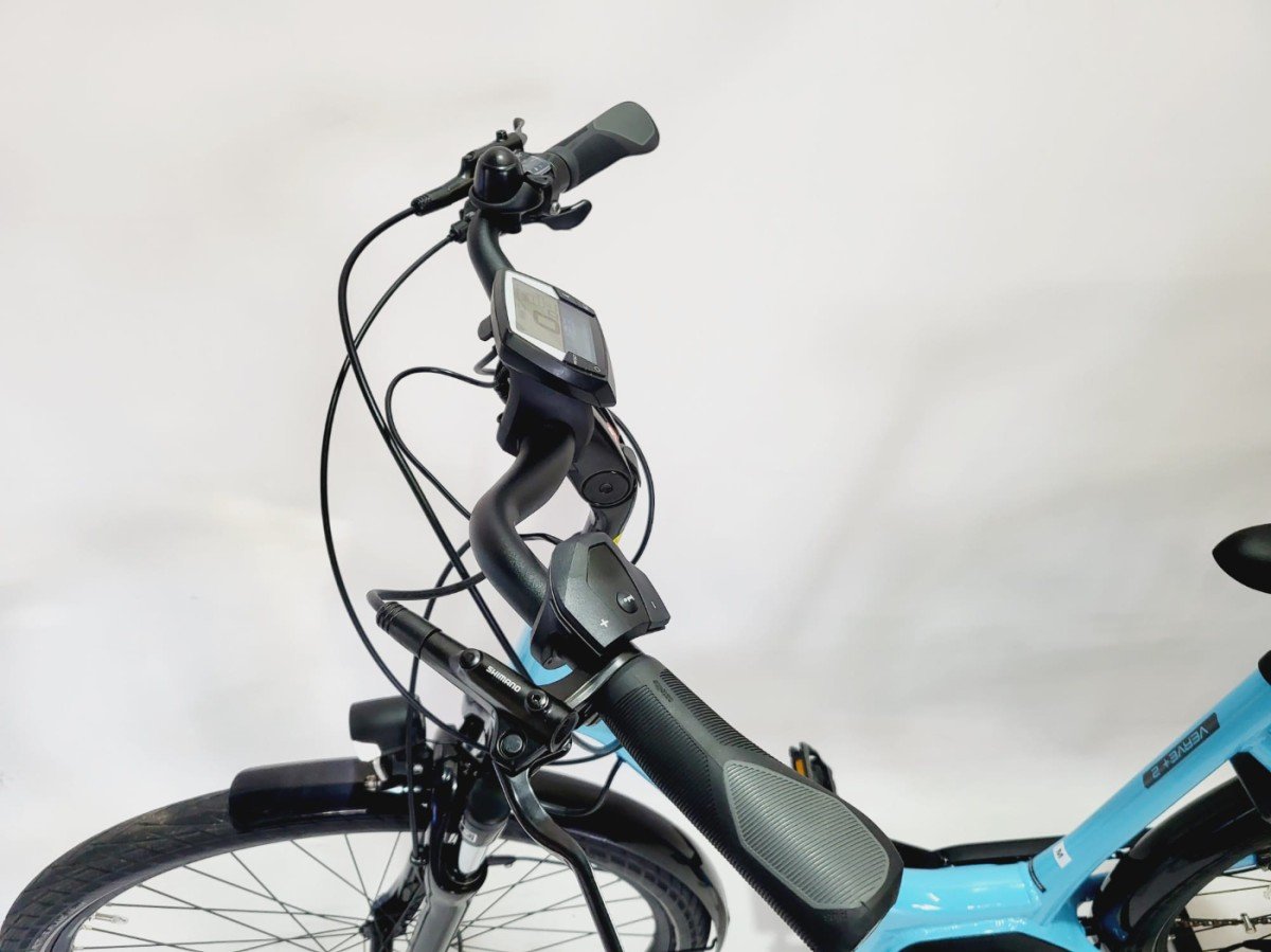 NIEUW Trek Verve+ 2 Bosch Performance Line Middenmotor Lage instap Lichtblauw 50cm M