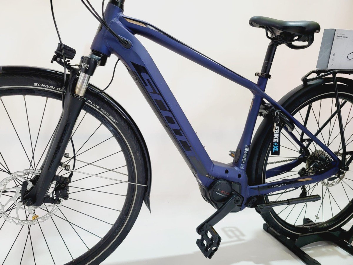 Scott Sub E-Ride Tour 10 Bosch Performance Line Middenmo Heren Blauw 48cm S