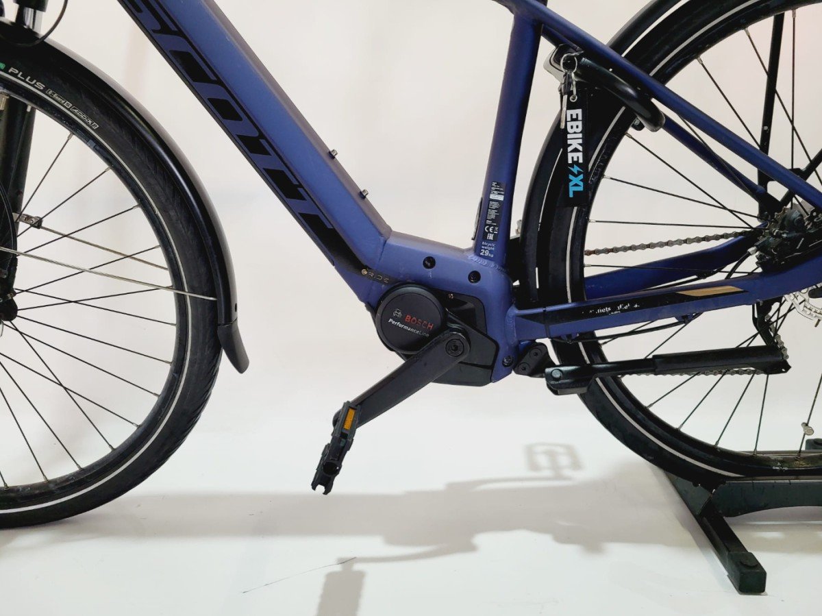 Scott Sub E-Ride Tour 10 Bosch Performance Line Middenmo Heren Blauw 48cm S