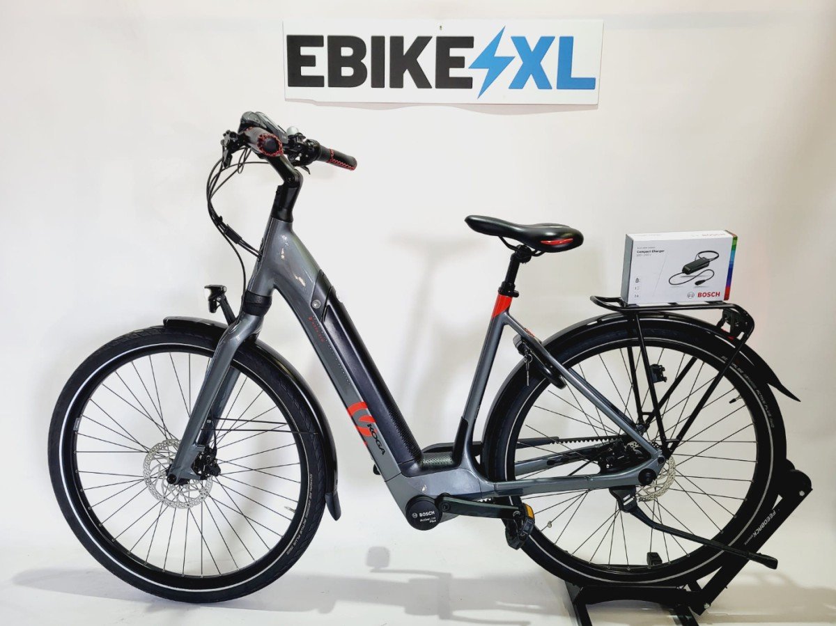 Koga E-Nova Evo PT Bosch Active Line PLus Middenmotor Lage instap Grijs 53cm M