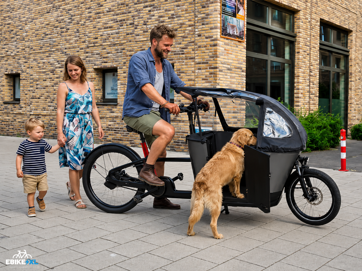 Carqon Classic met kinderdeur Bosch Cargo Line Middenmotor 500Wh Belt-Drive | Tweedehands | 1 jaar garantie | Prijs vanaf