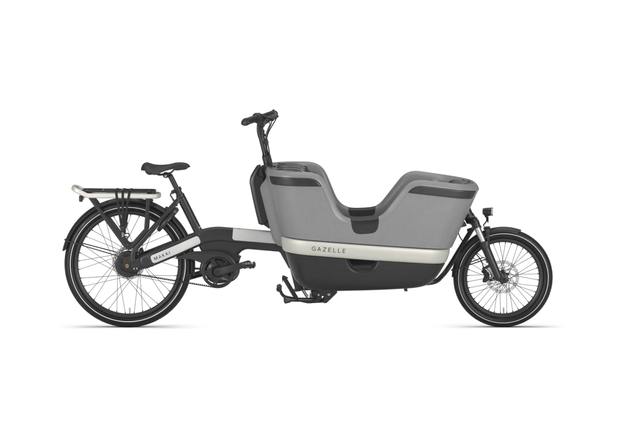 Gazelle Makki Load Bosch Middenmotor 500Wh Belt-Drive, tweedehands, elektrische fiets, zijaanzicht