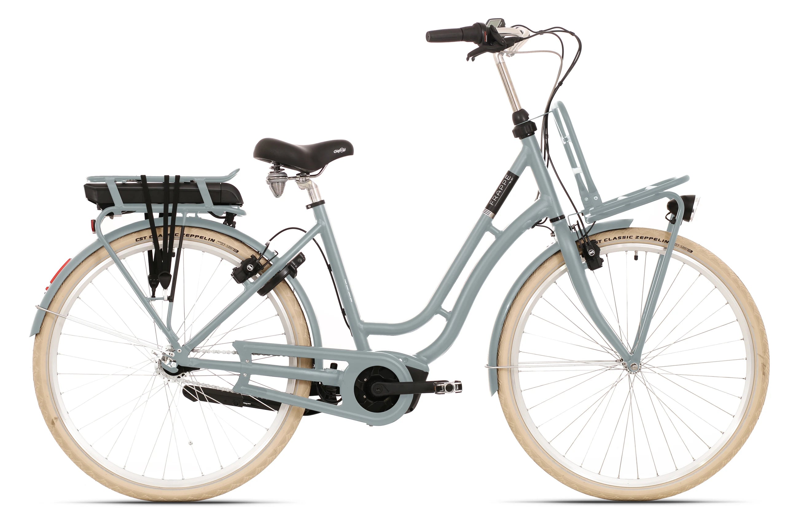 NIEUW! Frappé e-City Comfort Bosch Active Line Plus Middenmotor Stormy Sea Transportfiets S