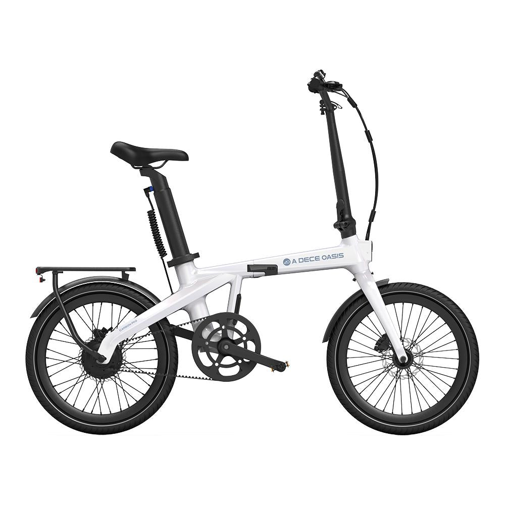 ADO Air Carbon Pro elektrische vouwfiets parelwit
