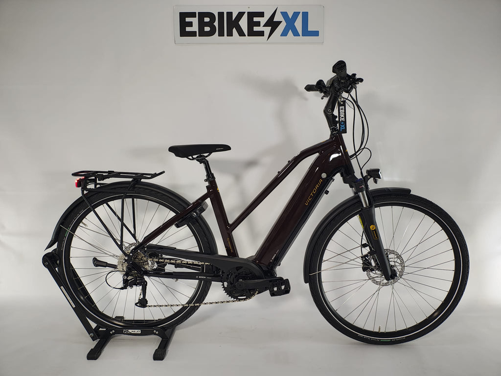 Victoria e-Trekking 12.8 Bosch Performance Line CX Middenmotor 625Wh, elektrische fiets, linkerzijde