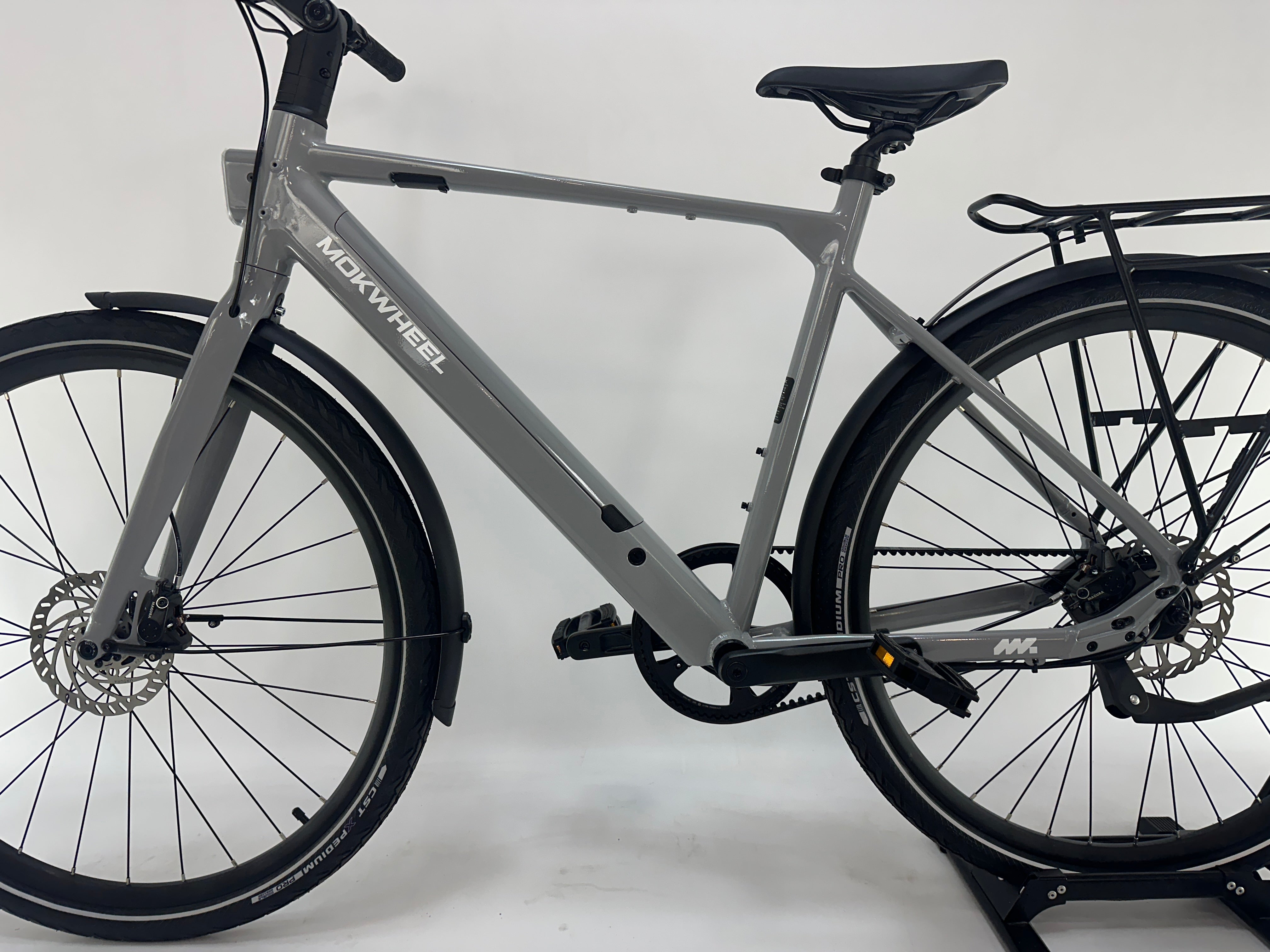 NIEUW! Mokwheel Flint Pro - Grijs - elektrische herenfiets