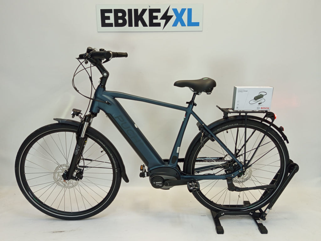 Puch CITY 5.5 Bosch Active Line Plus Middenmotor Belt-Drive Heren, elektrische fiets, zijaanzicht
