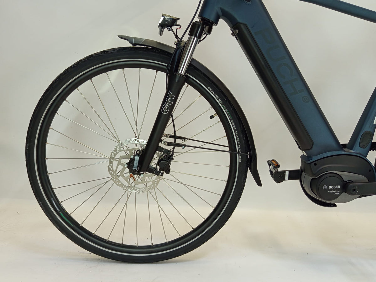Puch CITY 5.5 Bosch Active Line Plus Middenmotor Belt-Drive Heren, zadel en frame