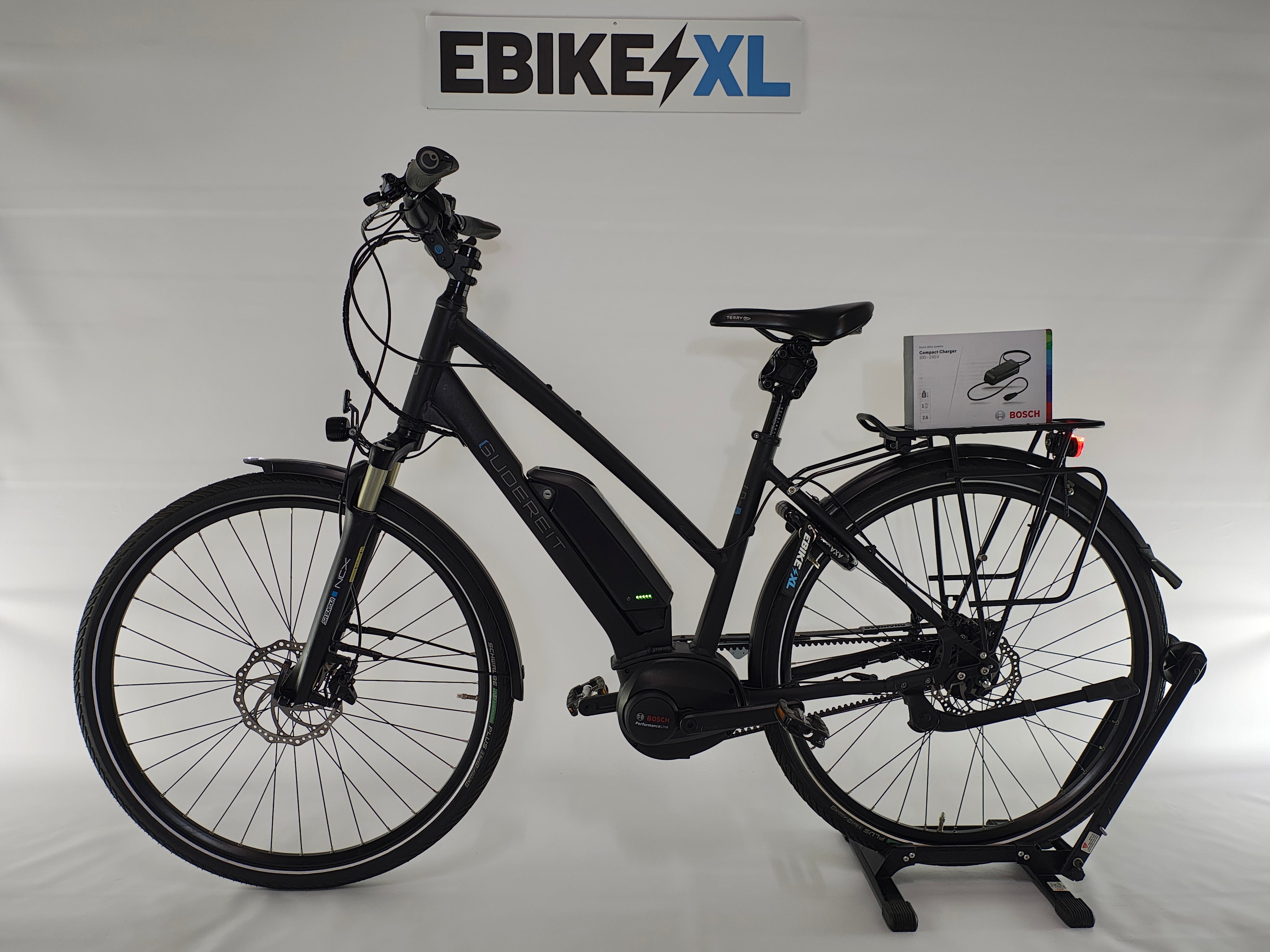 1400km! Gudereit ET-9 EVO Bosch Performance Line Middenmotor 500Wh Belt-Drive!