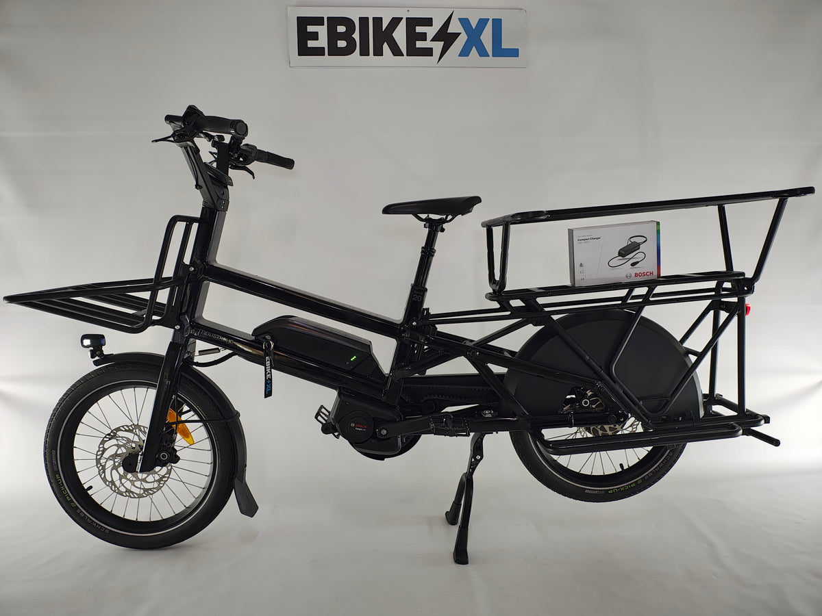 Moustache Lundi 20 Cargo 1 Bosch Cargo Line Middenmotor 500Wh Belt-Drive, elektrische fiets, zijaanzicht