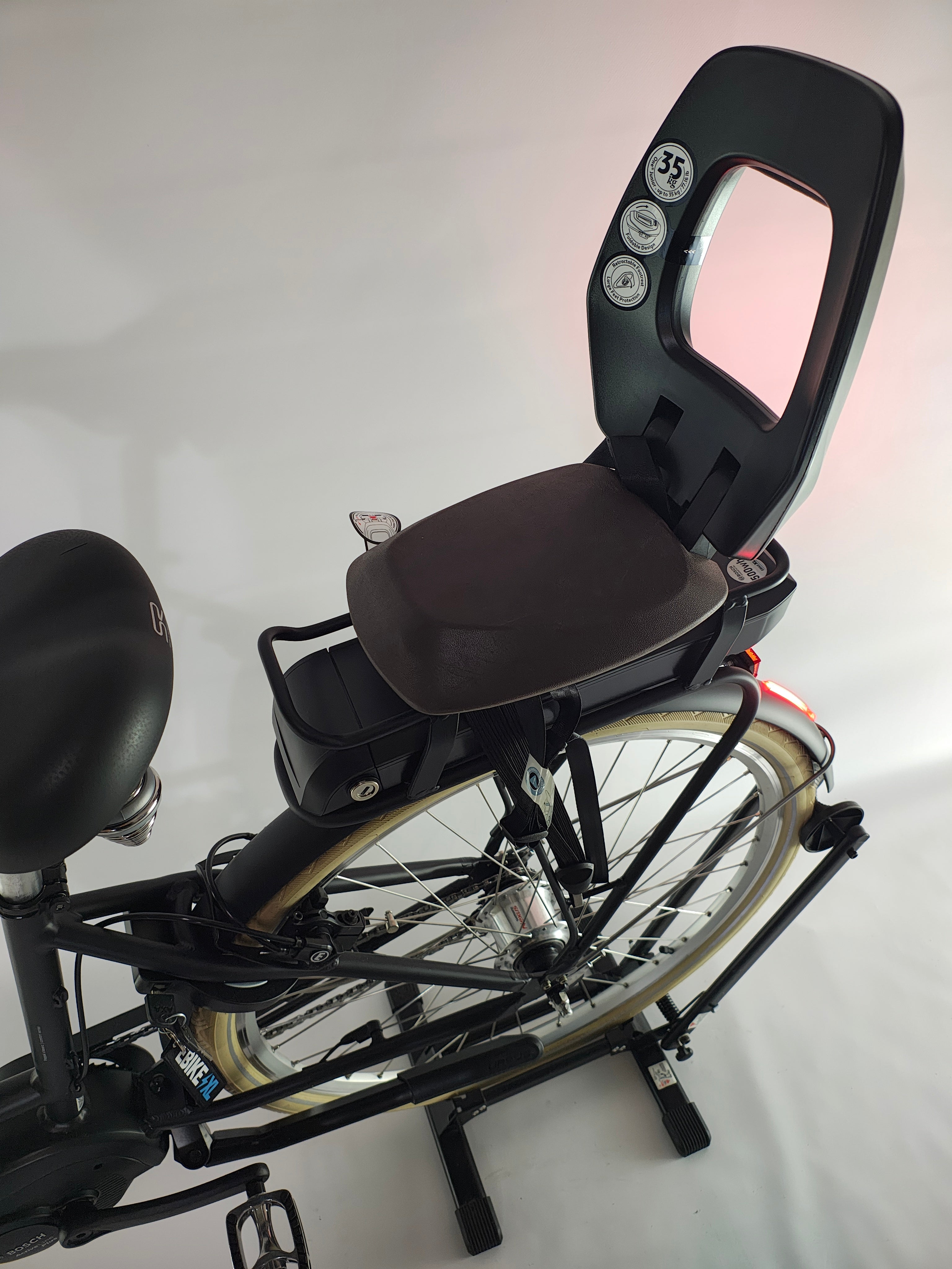 NIEUW! Frappé e-City Comfort Bosch Active Line Plus Middenmotor Zwart Mat Transportfiets L