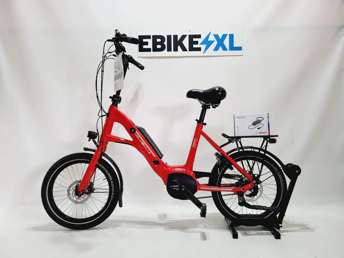 Rode Velo de Ville KEB 400 compact met Bosch Active Line Plus bij eBikeXL